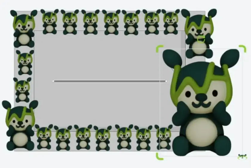 Design by placing stamps