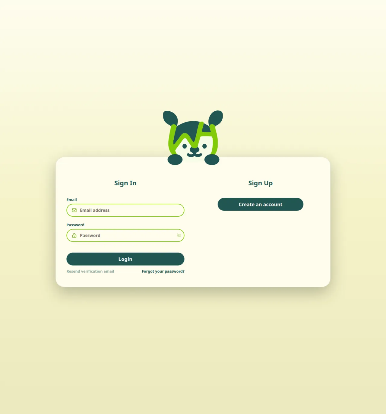 The sign-in step before saving or ordering